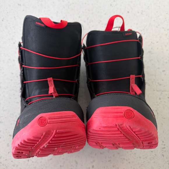 Burton Imprint 3 Ambush Snowboard Boots Size 11.5 US Black/Red